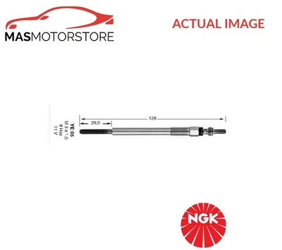 ENGINE GLOW PLUG NGK 91322 P NEW OE REPLACEMENT - Image 1 of 4