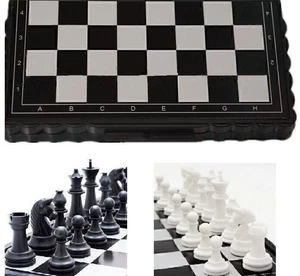 Magnetic Folding Board Travel Portable Tournament Chess Set  Kids Gift Toy - Picture 1 of 6