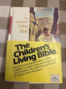 Vintage 70s/80s Illustrated Children's Living Bible NOS Red Letter - Picture 1 of 11