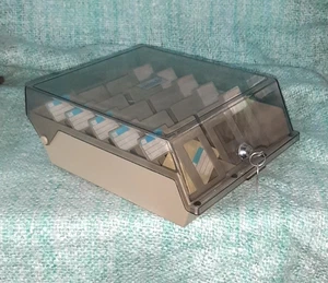 Vintage 3.5" Diskette Double Storage Box Addup Accessories - Picture 1 of 7