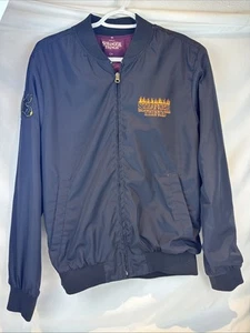 Stranger Things Netflix Hellfire Club FIREBALL Mexico RARE Light Jacket  CH SM - Picture 1 of 16