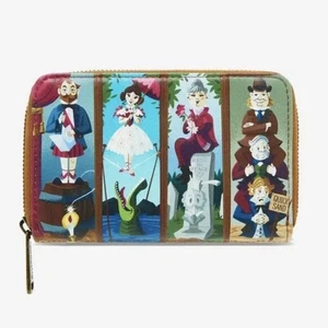 Loungefly Disney Haunted Mansion Geldbörse Stretching Room Ghosts Portraits Zip Neu - Bild 1 von 5