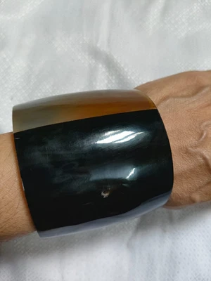 Brazalete Cuerno de Búfalo Natural Cuerno Joyería Bohemio Hermoso Multi Cuerno Pulsera Foto 1 de 4