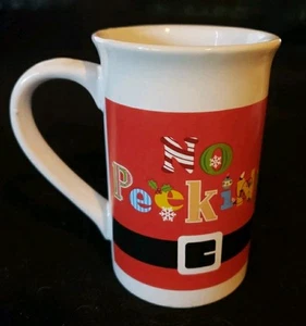 Santa Claus No Peeking Christmas Holiday Hot Chocolate Coffee Mug Cup - Picture 1 of 4