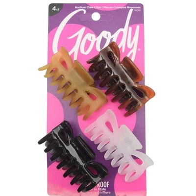 Goody 4 Count Medium Claw Clips For All Hair Types - Image 1 of 4