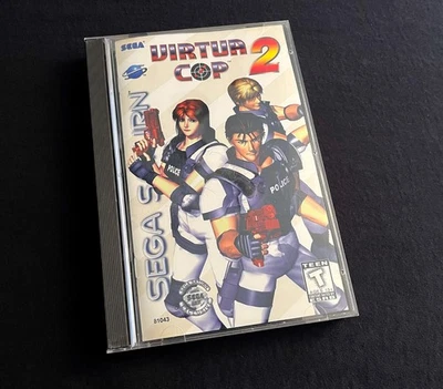 Virtua Cop 2 - Sega Saturn Complete in Box CIB Authentic Tested - Image 1 of 4