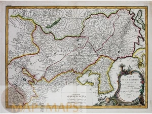 1771 antique map of China, Mongolia, Manchuria & Korea |  Rigobert Bonne - Picture 1 of 4