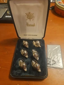 Harrods duck place card holders Silver Plated Rare Unique Vintage - Picture 1 of 10