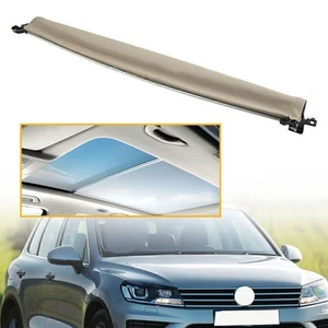 Beige Schiebedach Sonnenblende Rollo Sonnenschutz für VW Touareg 2011 2012- 2018 - Picture 1 of 8