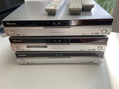 Pioneer DVR-440HX DVD Player Recorder DVB-TV Tuner 80GB HDD x3 Spares or Repair - Image 1 of 4