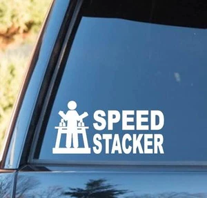 Juego de tazas apilables deportivas de velocidad calcomanía adhesiva pila tazas alfombrilla coche computadora portátil arte M1051 - Imagen 1 de 1
