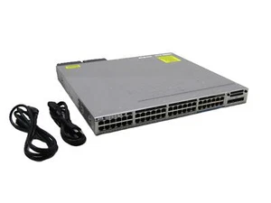 Cisco Catalyst WS-C3850-12X48U-E V02 1U Fully Managed Switch | 48x PoE Ports - Photo 1/5