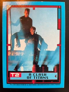 A Clash Of Titans 1991 Topps Sticker Terminator 2 #31 Trading Card - Picture 1 of 2