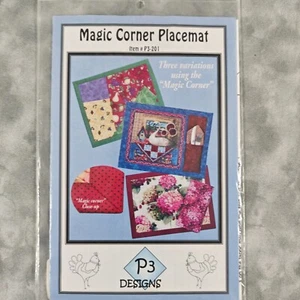 2005 P3 Designs Magic Corner Placemat Pattern Quilt Craft New 🧵 ✂️ - Picture 1 of 2