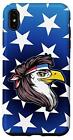 iPhone XS Max Eagle Blue USA American Flag Stars Redneck Case