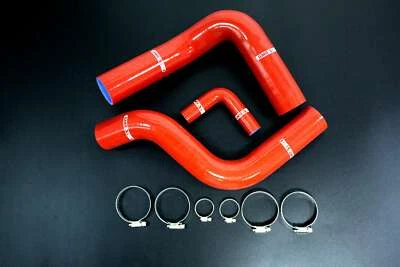 Red Radiator Silicone Hose For 1964-1968 Ford MUSTANG Cobra SHELBY 289-302 3PLY - Image 1 of 4