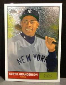 2010 Topps Heritage Baseball #C14 Chrome Curtis Granderson New York Yankees NM