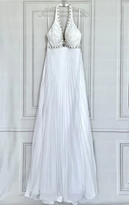 ABENDKLEID BALLKLEID EMPIREKLEID BRAUTKLEID HOCHZEITSKLEID WEISS Gr.34 NEU €399 - Bild 1 von 3