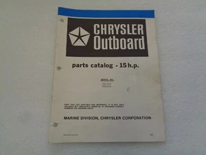 Chrysler Service Parts Catalog 1981 15 HP - Bild 1 von 2