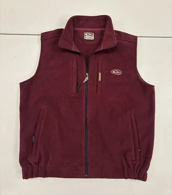 Drake Waterfowl Windproof Layering Maroon Fleece Vest 2XL USED - Image 1 of 4
