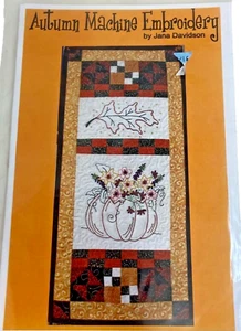 #7491 Autumn Machine Embroidery Pattern - Picture 1 of 3