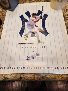 TINO MARTINEZ 16X20 SNAPPLE POSTER - Both Made from Best Stuff on Earth - Picture 1 of 2