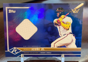 Ronald Acuna Jr  #08/49 Topps 2022 Bobby Witt Jr. x Crown Collection Jewel #4