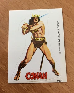 Terrabusi 238  CONAN  Marvel Superheroes Sticker 1980 figurina sagomata - Imagen 1 de 1