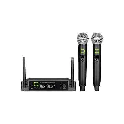 Q Audio QWM11 V2 Doppio sistema microfonico portatile wireless UHF 863,1/864,1 MHz - Immagine 1 di 4