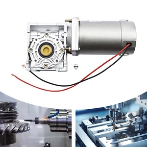 DC12V Motoriduttore Spazzolato 200W 1800R Alta Coppia Riduttore Worm Gear Motor Gearbox - Foto 1 di 18