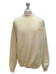 Vintage 80s Oversize Sweatshirt Grand Canyon Men's Helicopter Yellow uk XL eu 56 - Picture 1 of 6