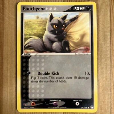 Poochyena - 58/108 - Common LP, English Pokemon EX Power Keepers - Image 1 of 2