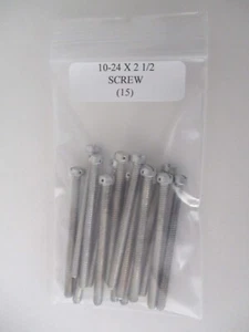 Cabeza de relleno 10-24 x 2-1/2" cabeza perforada ranurada - Lote de 15 - Imagen 1 de 4