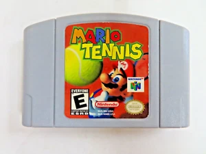 NINTENDO N64 MARIO TENNIS VIDEOSPIEL 1997 GETESTET FUNKTIONIERT - Bild 1 von 2