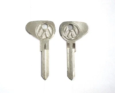 2 VW KEY BLANK FOR VOLKSWAGEN BEETLE BUG 1967 1968 1969 1970 67-70 FREE SHIPPING - Image 1 of 3