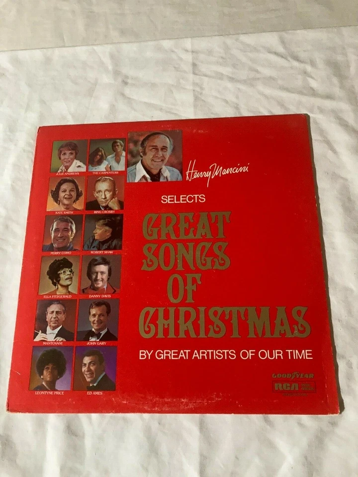 GREAT SONGS OF CHRISTMAS CARPENTERS HENRY MANCINI PERRY COMO  LP~Vinyl VG++ - Image 1 of 1