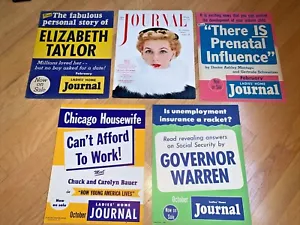 50er Jahre 5-LADIES HOME JOURNAL Zeitschrift Karton NACHRICHTENSTÄNDER Poster (Set 3) - Bild 1 von 11