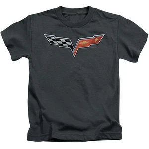 CHEVY THE CORVETTE MEDALLION Toddler Kids Graphic Tee Shirt 2T 3T 4T 4 5-6 7 - Picture 1 of 3