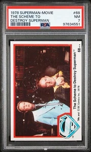 Película Topps Superman 1978 - El esquema para destruir a Superman #68 - PSA 7 casi nuevo - Imagen 1 de 2