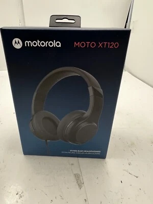 Motorola Over-Ear Wired Headphone Moto XT120 Microphone for Calls & Music - Image 1 of 4