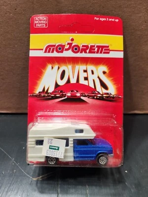 Vintage Majorette Chevy Pickup Mobile Home Camping Car Azul Perfeito Novo França #278 - Imagem 1 de 4