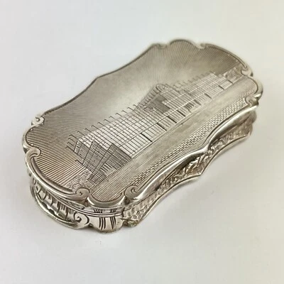 Antiguo Palacio de Cristal de Plata Maciza Gran Exposición Grabado Nathaniel Mills Foto 1 de 4