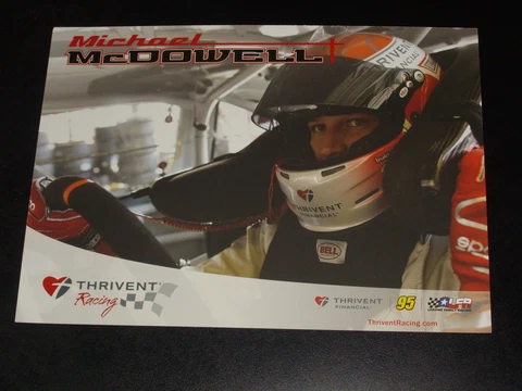 2015 MICHAEL McDOWELL #95 THRIVENT NASCAR POSTCARD Cover