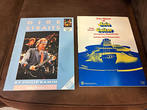 1985 DIRE STRAITS  Concert Tour Program w Poster+The Music of Asia Guitar Songs
