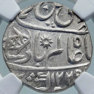 1749 (FE 1229) INDIA BRITISH OLD Bombay Presidency Silver RUPEE Coin NGC i86948 - Picture 1 of 5