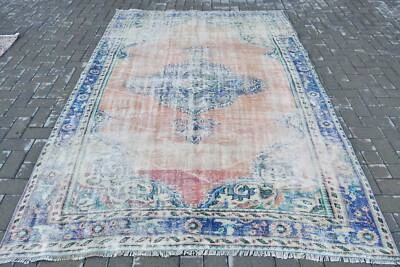6x8.9 ft Large Rugs, Antique Rugs, Turkish Rugs, Anatolian Rugs, Vintage Rug - Image 1 of 4