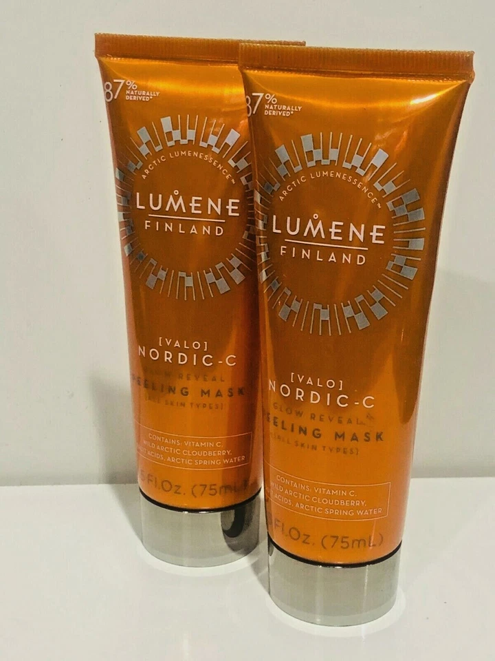 MASCARILLA EXFOLIANTE LUMENE NORDIC-C GLOW REVELAR TODO TIPO DE PIEL PAQUETE DE 2 Foto 1 de 1