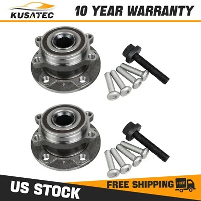Par (2) Conjunto de buje de cojinete de rueda delantera para Volkswagen Jetta City Audi 08-12 Foto 1 de 4