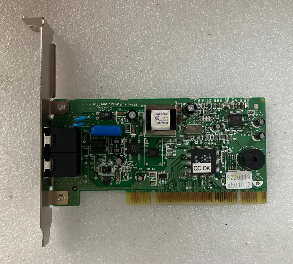 ~ Modem 56k Model: GPC-92/TMH1 Dual Port Modem GVC-GPCI-92/TMH1 RJ11C - Image 1 of 4