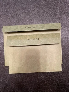 Authentischer GUCCI Umschlag Quittungshalter & Dankeskarte und Umschlag - Bild 1 von 3